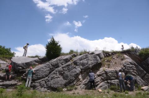 University of Louisiana at Lafayette geology majors at Field Camp