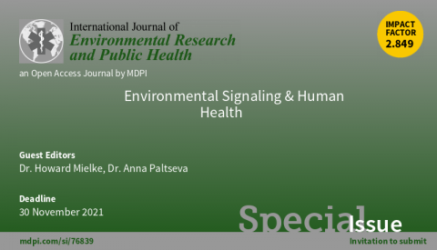 Special Issue Of "International Journal Of Environmental Research And ...